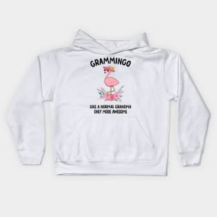 Womens Grammingo Like A Normal Grandma Only More Awesome Kids Hoodie